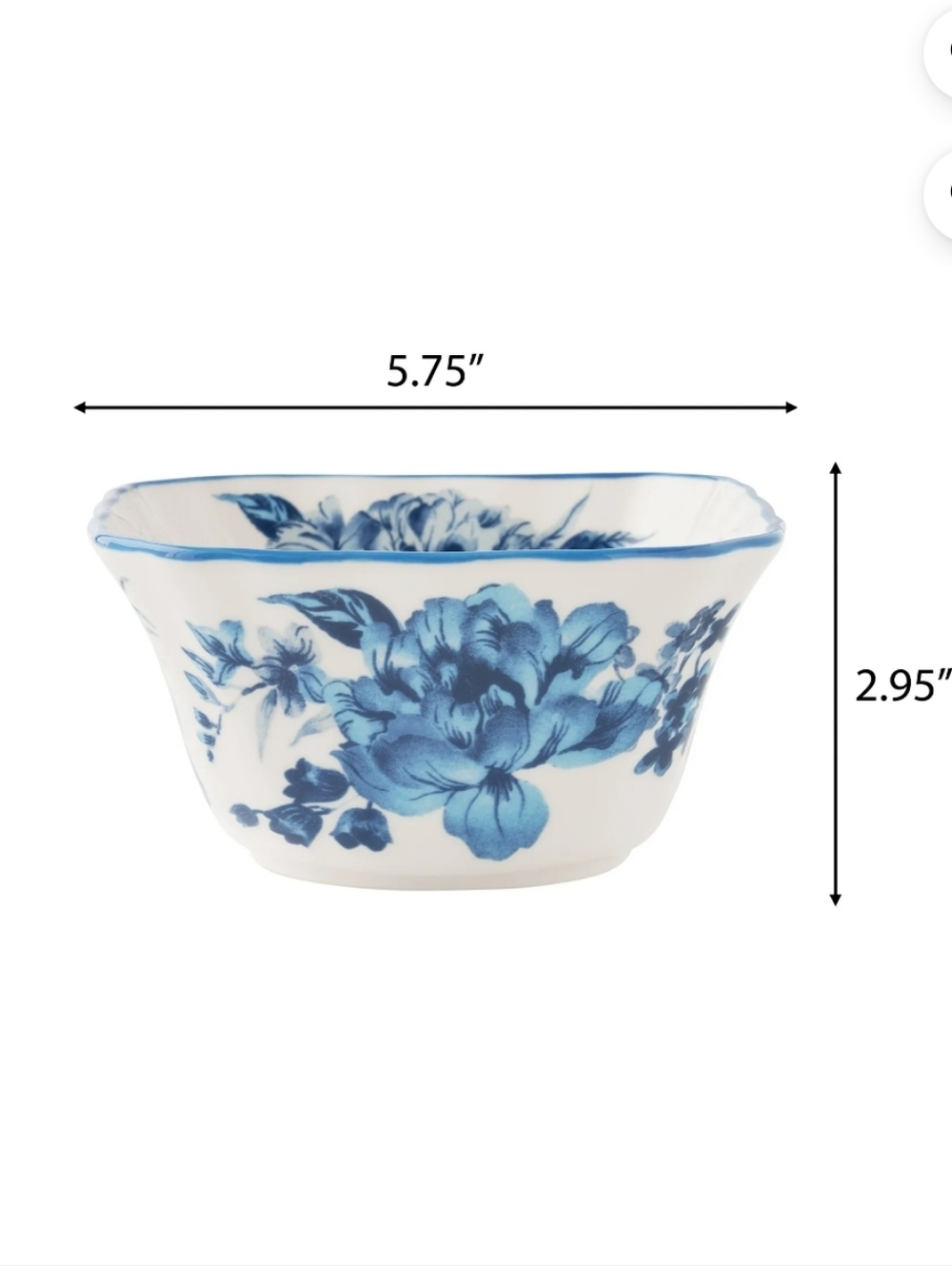 💙 4pk New The Pioneer Woman Delilah Blue and White Floral Serving Bowls - Picture 3 of 5